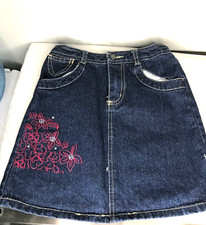 Disney Store Fairies Blue Denim tinker bell skirt Size 8