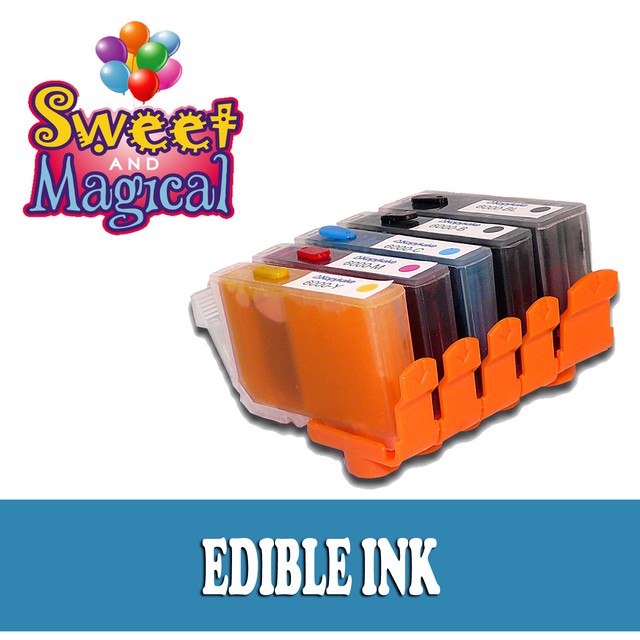 5 PACK EDIBLE INK CARTRIDGES PGI250CLI251 for Canon PIXMA MG6620