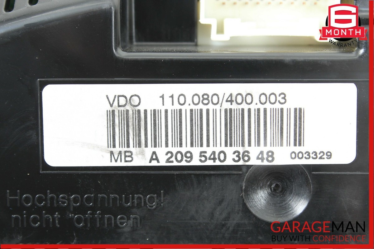 まさま専用ページ 06-09 Mercedes W209 CLK350 Coupe Instrument Cluster