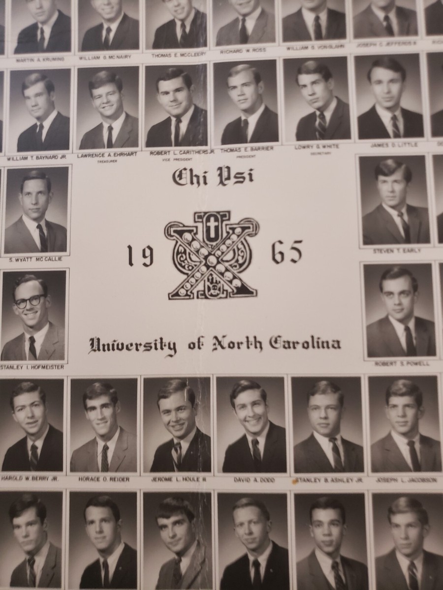 1964 1965 Pictures Chi Psi University Of North Carolina UNC