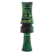 GK CHAMPIONSHIP CALLS ELEMENT MOLDED DUCK CALL DOUBLE REED SWAMPGRASS GREEN