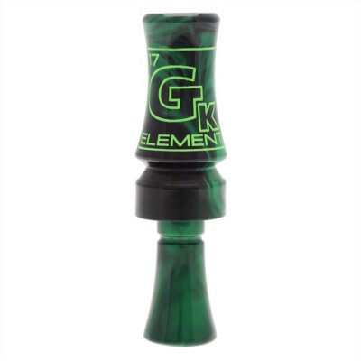 GK CHAMPIONSHIP CALLS ELEMENT MOLDED DUCK CALL SINGLE REED SWAMPGRASS GREEN