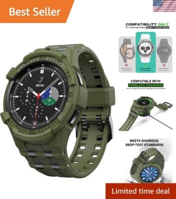 Durable Waterproof Case with Breathable Band for Galaxy Watch 4 Classic 42mm