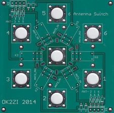 DIY 6:1 1.8-30MHz remote antenna switch bare PCB SO-239 cheap