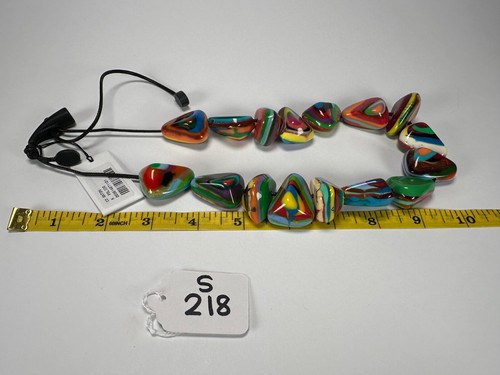 Sobral - Collar de resina de diamante multicolor "Anton" (003614) - Imagen 2 de 9