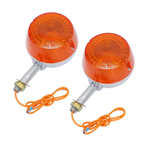 Rear Turn Signal Flasher Lights Indicator Pair For Suzuki FA50 Shuttle 1980-1991 - Picture 1 of 6