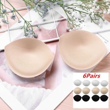 6Pair Sponge Bra Breast Enhance Push Up Pads Inserts Sports Bikini Cups 11cm