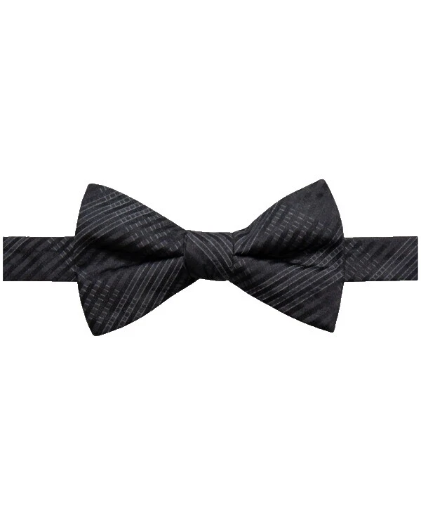 Lazos de Corbata de Moño Rayas Negro para Hombres