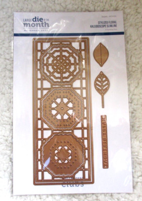 SPELLBINDERS Lg Die of Month Club NOV 22 Stylized Floral Kaleidoscope Slimline