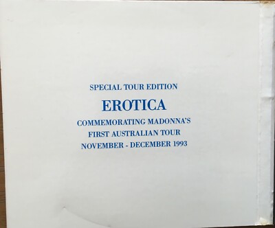 MADONNA - EROTICA - COLLECTOR'S AUSTRALIA TOUR EDITION No#21936