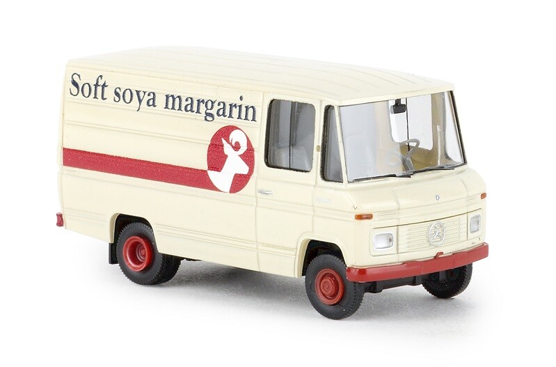 Brekina 36845 - 1/87 Mercedes L 406 D Box Soya Margarine - New