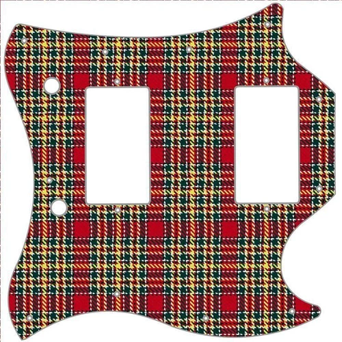 SG Standard Pickguard Custom Gibson Graphic Graphical Guitar Pick Guard Tartan 3
