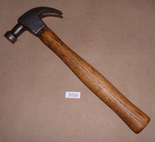 Vintage Stanley Adze Eye Bell Face Curved Claw Hammer w/Wood Handle Made in USA