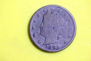 Estate Find 1889 - LIBERTY V NICKEL W/CENTS!!!  #J24829
