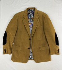 Made In Italy Mens Cotton Blazer Sport Coat 54R Euro, 44 USA, Medium USA