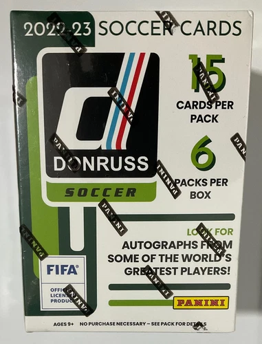 2022-23 Panini Donruss Soccer Blaster Box - 6 Packs - 15 cards per pack