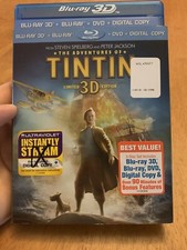 The Adventures of TinTin Limited 3D Edition (3D Blu-Ray + Blu-Ray) W/Slipcover 