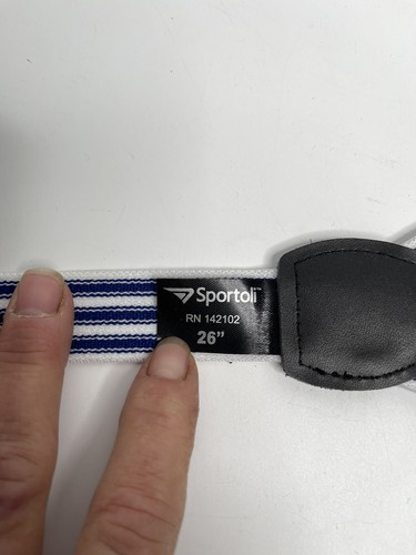 Sportoli Accessories Kids Fashion Blue White Striped Suspenders 26” New - Picture 2 of 7