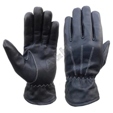 MEN's GENUINE TOP QUALITY LEATHER MOTERCYCLE DRIVING RIDING GLOVES