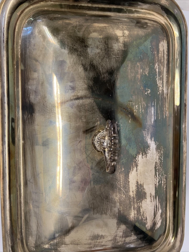 Cazuela Towle Plateros CLÁSICA ODLONG PANADERÍA CUBIERTA PLATEADA Foto 2 de 4