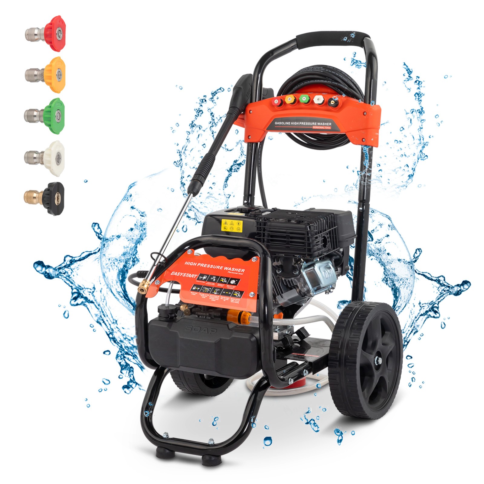 Gas Pressure Washer Gas Powered Washer 2700 PSI 2.3 GPM With