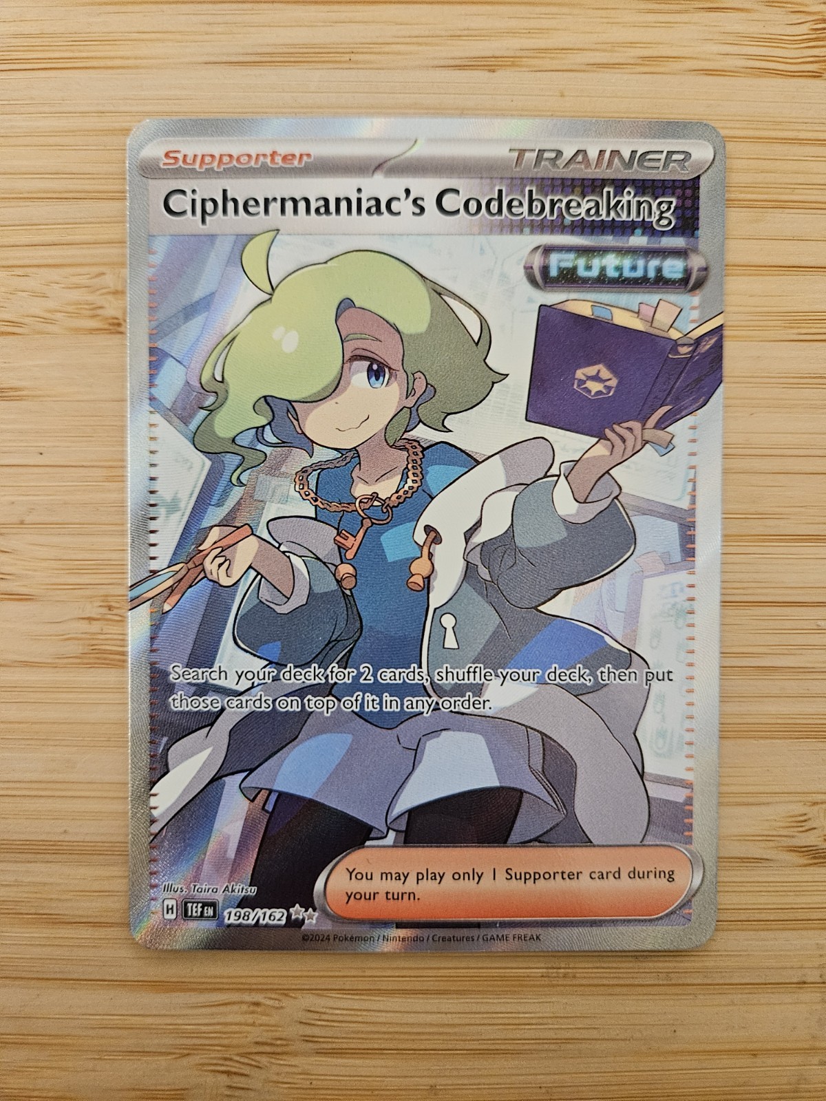 Ciphermaniacs Codebreaking 198/162 Temporal Forces (TEF) NM Full Art Pokemon