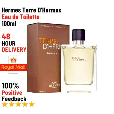 HERMÈS Hermes Terre D'Hermes Eau de Toilette 100ml EDT Spray New & Sealed
