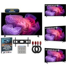 LG 55-Inch Nano 4K UHD AI Smart TV Alpha 7 Gen9 Bundle with Wall Mount