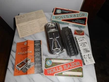 Vintage ROLLS RAZOR/ 'Viscount' Model/ Safety Razor Set / Case & Box/ England