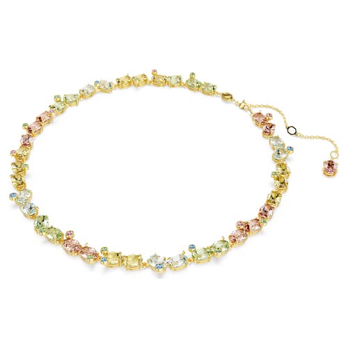 Swarovski Crystal Gema Tennis Necklace, Mixed Cuts, Gold-Tone Plated 5714836 - Picture 2 of 7