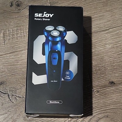 SEJOY BlackStone 3 Head Rotary Shaver Royal Blue USB Fast Charging Cordless