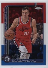 2025-26 Topps Chrome Red White & Blue Refractor Bogdan Bogdanovic Bogdanović 3pb