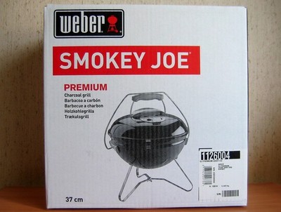 Weber SMOKEY JOE PREMIUM - Holzkohlegrill - 37 cm - Smoke Gray - 1126004 - NEU