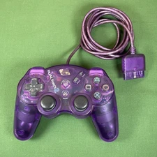 Vintage 2000 PlayStation 2 Mad Catz Dual Force 2 Wired Controller Purple