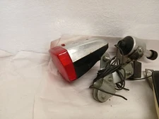 Vintage UNION Bicycle Dynamo Light Set  Front & Rear Lights + Generator Parts 