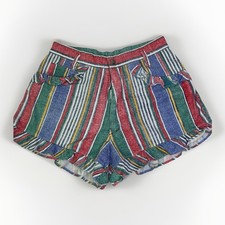 Vintage Camptown Club Original Hot Pants Shorts Striped Ruffle Junior Size 15/16