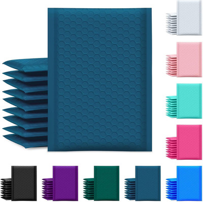 Bubble Mailer 6X10 Inch 100 Pack Usable Size 6X9 Inch Navy Blue Poly Padded Enve