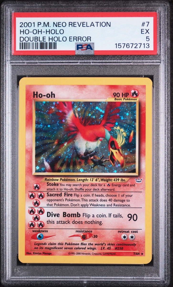 PSA9 ホウオウ ● 2000年 NEO3 ホロ Ho-Oh Pokémon TCG Professional Sports Authenticator (PSA) Neo