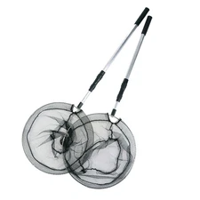 1.5M/1.7M Fishing Net Aluminum Alloy Telescopic Rubber Handle Fishing Net
