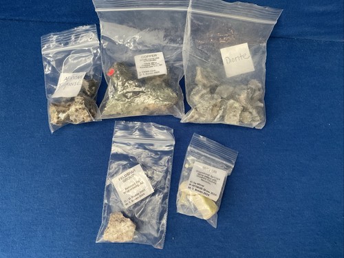 Micromount Mineral Collection: African Turquoise, Copper, Diorite, & Others - Picture 1 of 6