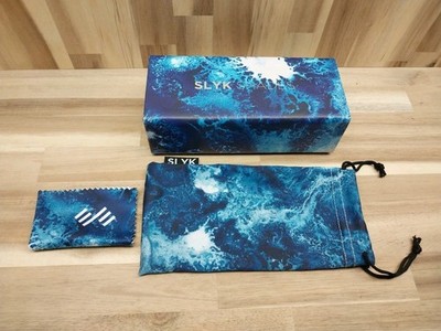 SLYK Safe Glasses Magnetic Storage Box Sunglasses Case, Pouch, & Cleaning Cloth