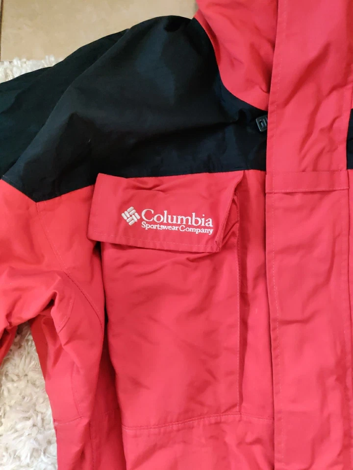 Columbia Adulto Grande Una Pieza Traje de Nieve Esquí Snowboard Traje Rojo y Negro Foto 2 de 4