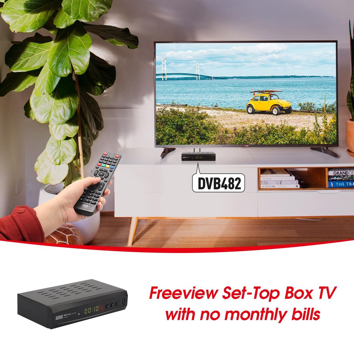 Full HD Combo Freeview HD + Freesat HD Built-in WiFi Satellite Receiver + USB HD Recorder, Digital TV Wi-Fi Set Top Box Terrestrial Sky Tuner 4-in-1
