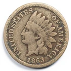 1863 CN 1C Indian Head Penny Good/Very Good (G/VG)