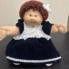 Vtg Cabbage Patch Doll 1986 Dimples, Tooth! Short Brown Hair