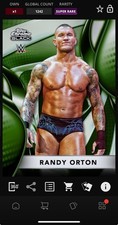 DIGITAL TOPPS WWE SLAM Randy Orton CHROME BLACK 25 SUPER RARE GREEN Read
