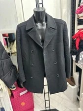 Gian Giacomo Soleri Jacket In 100% Cashmere Used Men Size 52 Black LLV1578