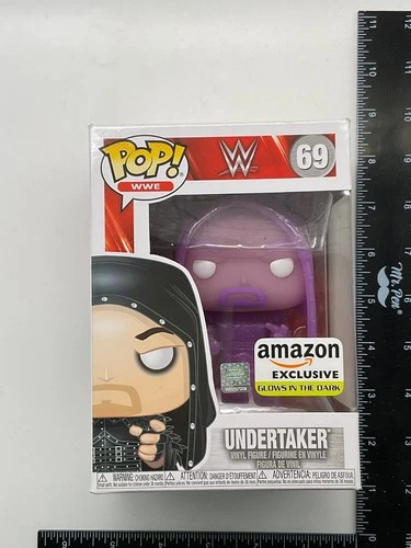 Funko Pop! WWE: Undertaker #69 Amazon Glow in the Dark Vinyl Figure -CN G4