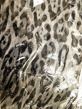 Black/Grey Animal Leopard Spots Print Scarf Shawl Wrap Sarong Free UK P&P