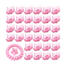 200 Pcs Rubber Pig Bath Toy Bulk Tiny Pig Toys Float and Squeak Pig... Fast Ship